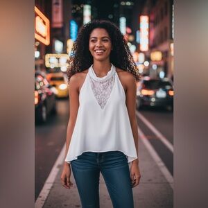 Sleeveless with Scoop Neck by Rime Arodaky.